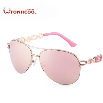  Sunčane naočale FONHCOO Ženske Pilot Klasični Vintage naočale naočale vozača Metalne Marke dizajnerske Oculos de sol UV400 tople zrake