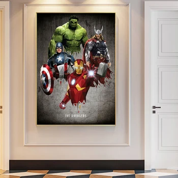  Stripovi Osvetnici 3 Plakata Rata Beskonačnosti Superheroj Hulk i Iron Man Film Marvel Zid umjetnost Platnu Slikarstvo Dekor Dnevni boravak Fotografije